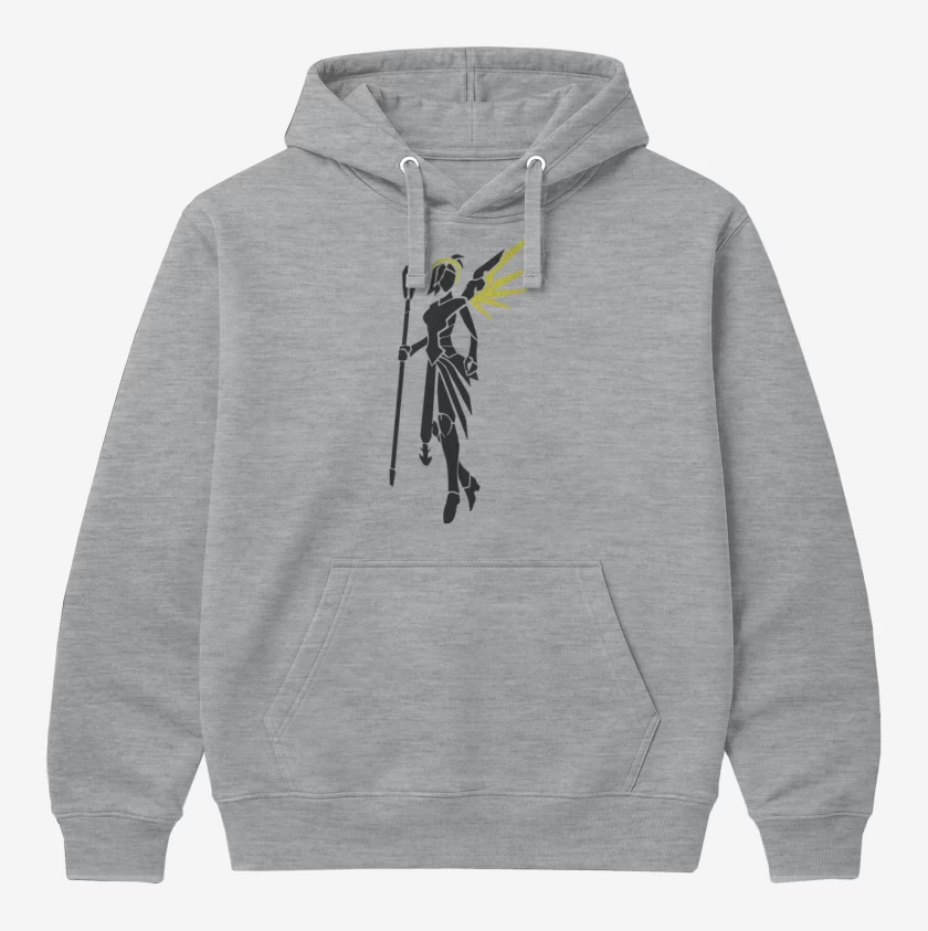 Polerón Canguro Gris Melange de Mercy 2