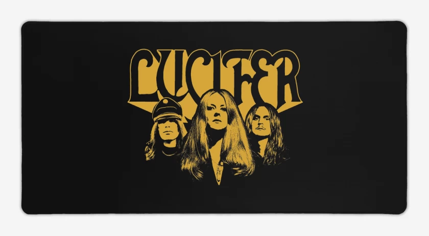 Mouse pad Gamer Negro de Lucifer Band