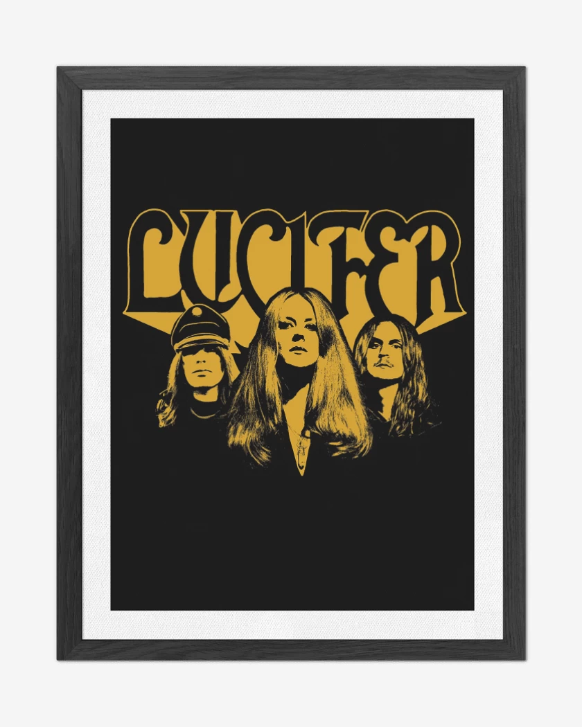 Cuadro decorativo Negro de Lucifer Band