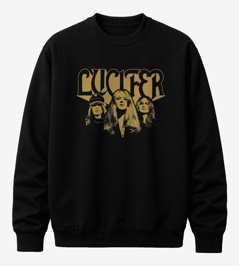 Poleron polo Negro de Lucifer Band