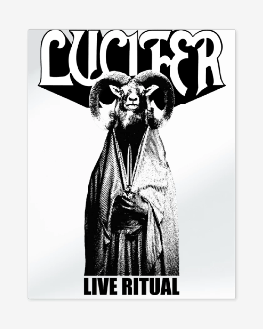 Print metalico Blanco de Live Ritual