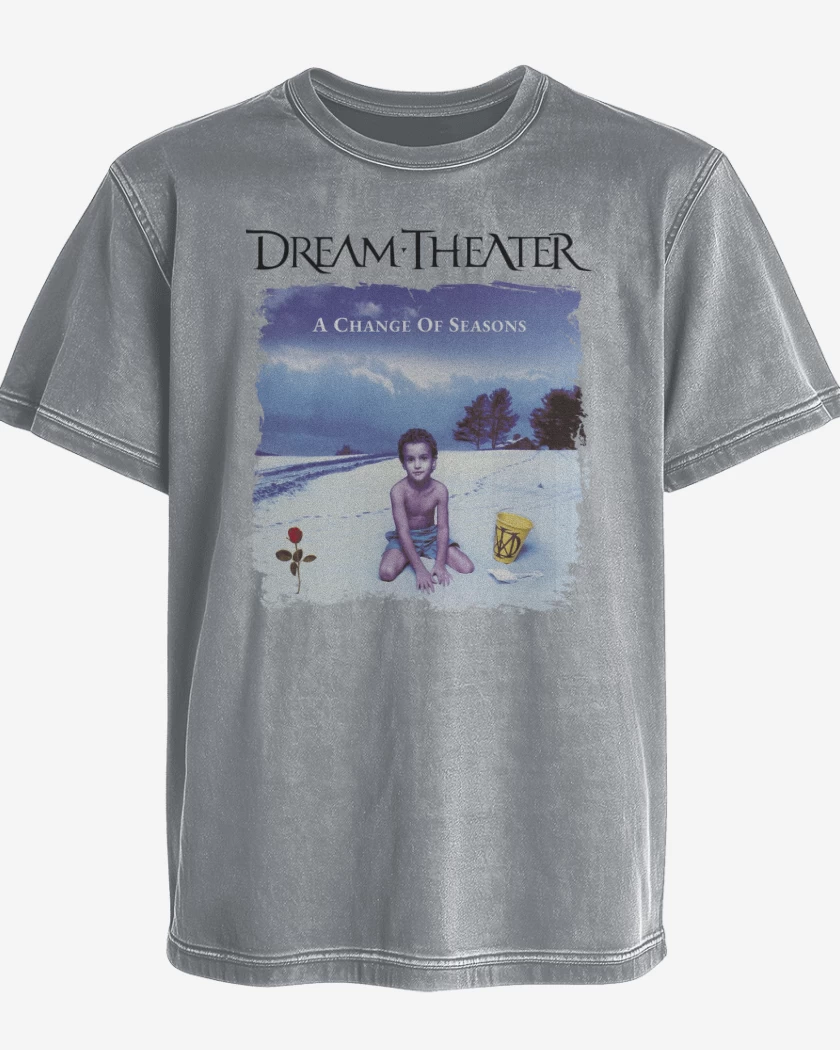 Polera desgastada DT A Change Of Seasons Blanco