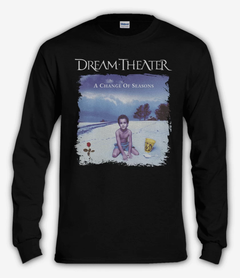 Polera manga larga Negro de DT A Change of Seasons