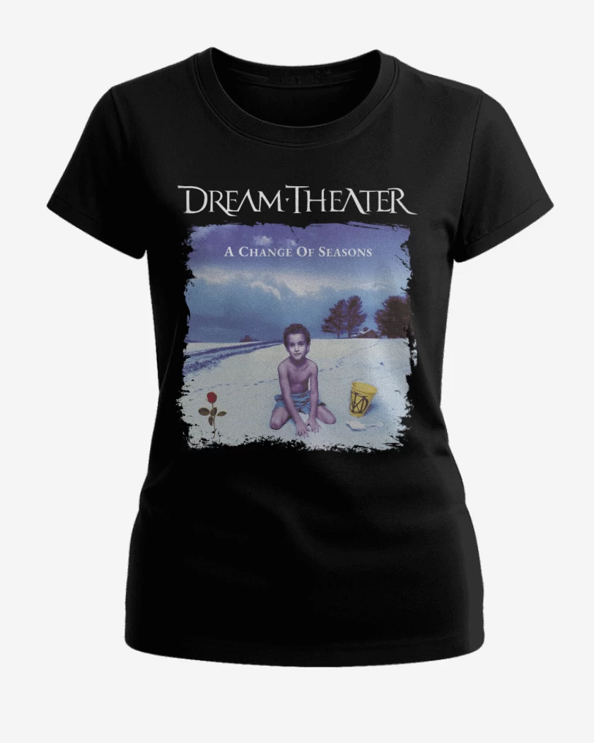 Polera de Mujer Negro de DT A Change of Seasons