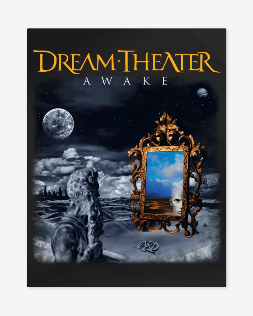 Print metalico Negro de Dream Theater Awake