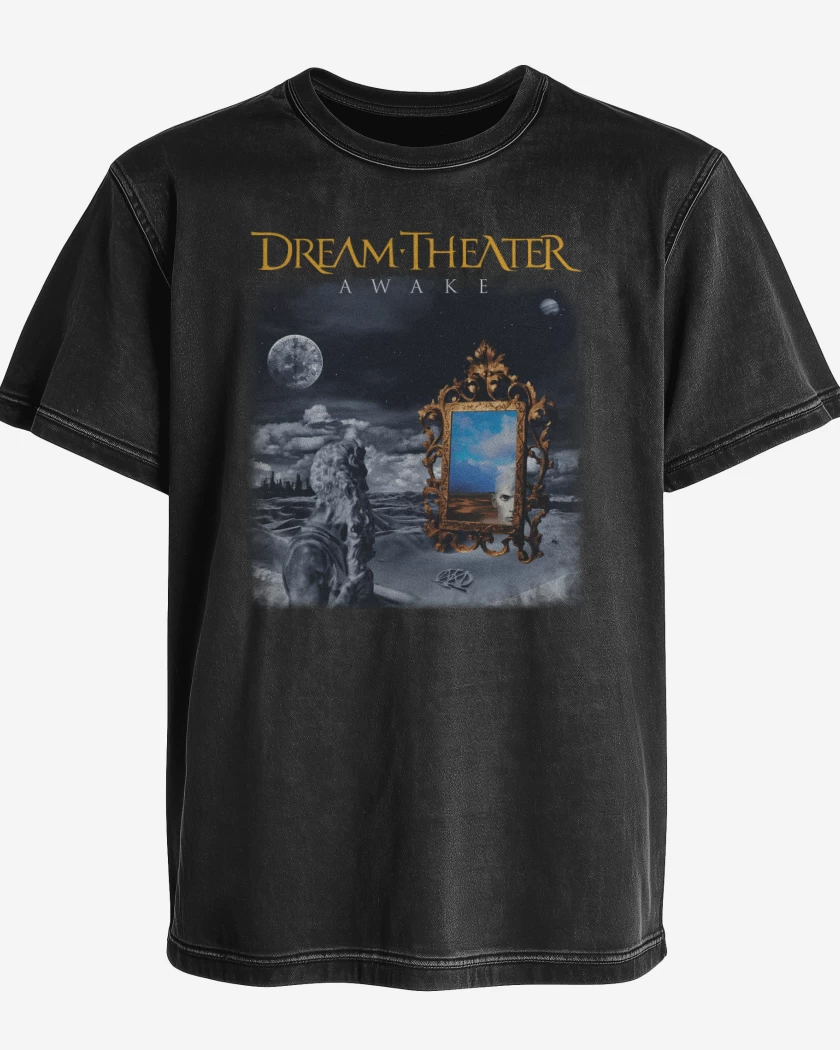 Polera desgastada Negro de Dream Theater Awake