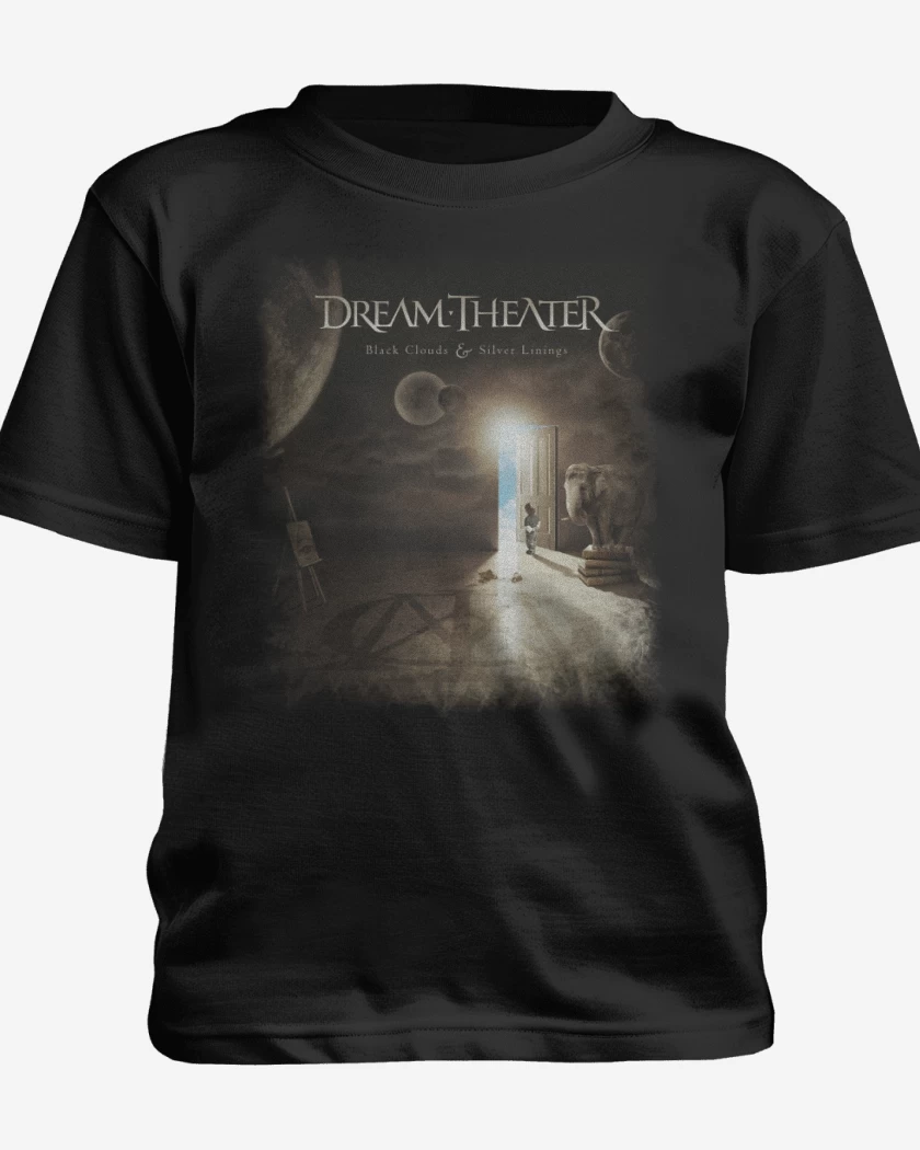 Polera de niño Negro de DT Black Clouds and Silver Linings