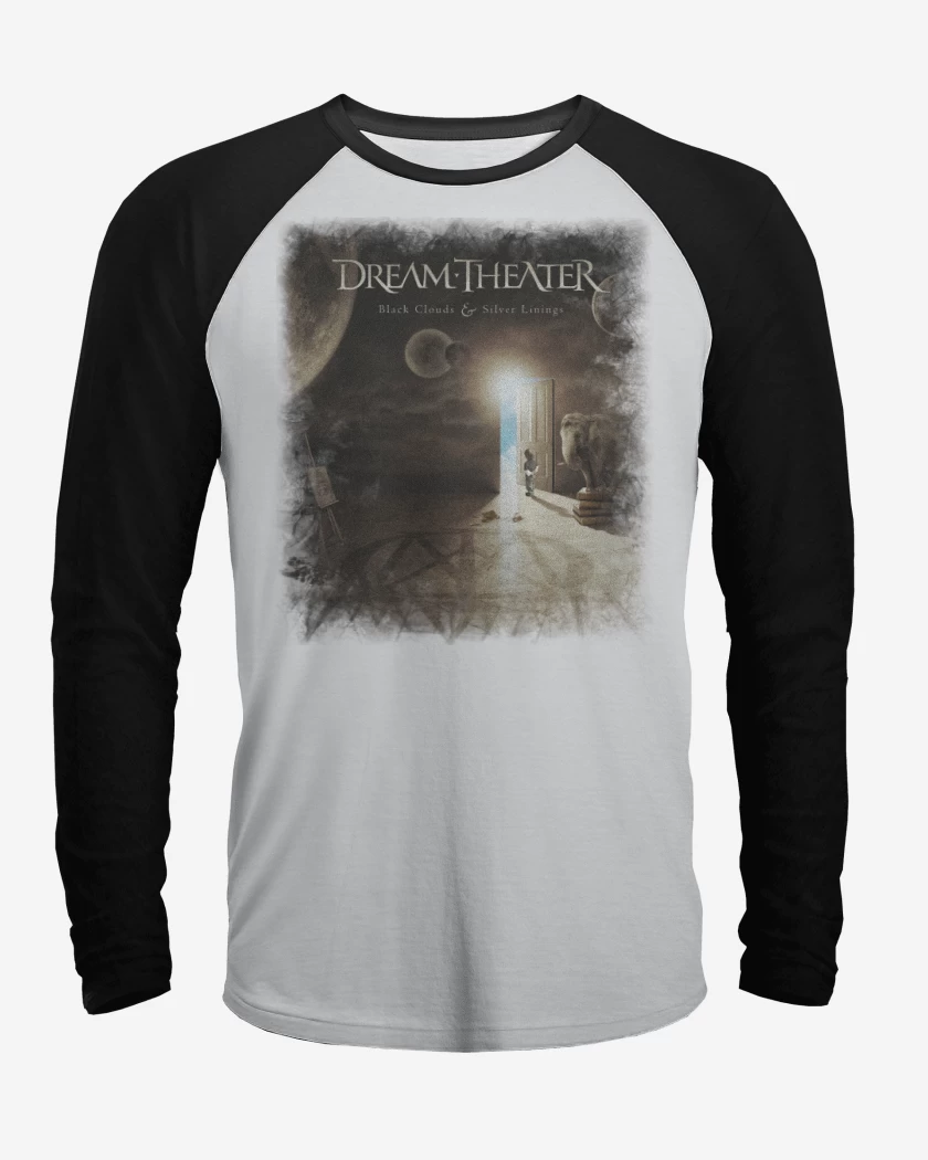 Polera Raglan DT Black Clouds and Silver Linings