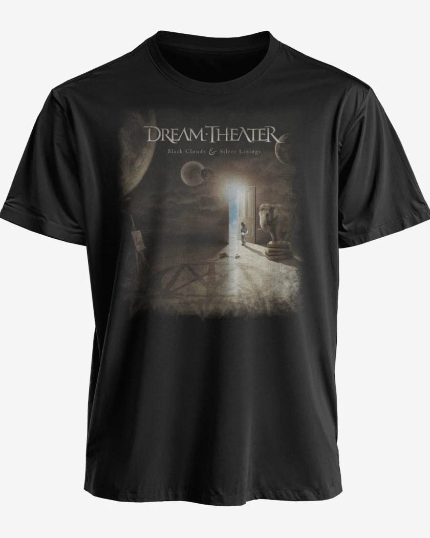 Polera premium Negro de DT Black Clouds and Silver Linings