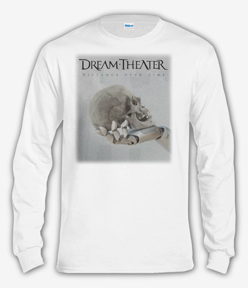 Polera manga larga Blanco de DT Distance Over Time