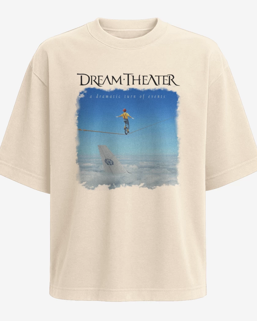 Polera Oversize DT A Dramatic Turn of Events Blanco