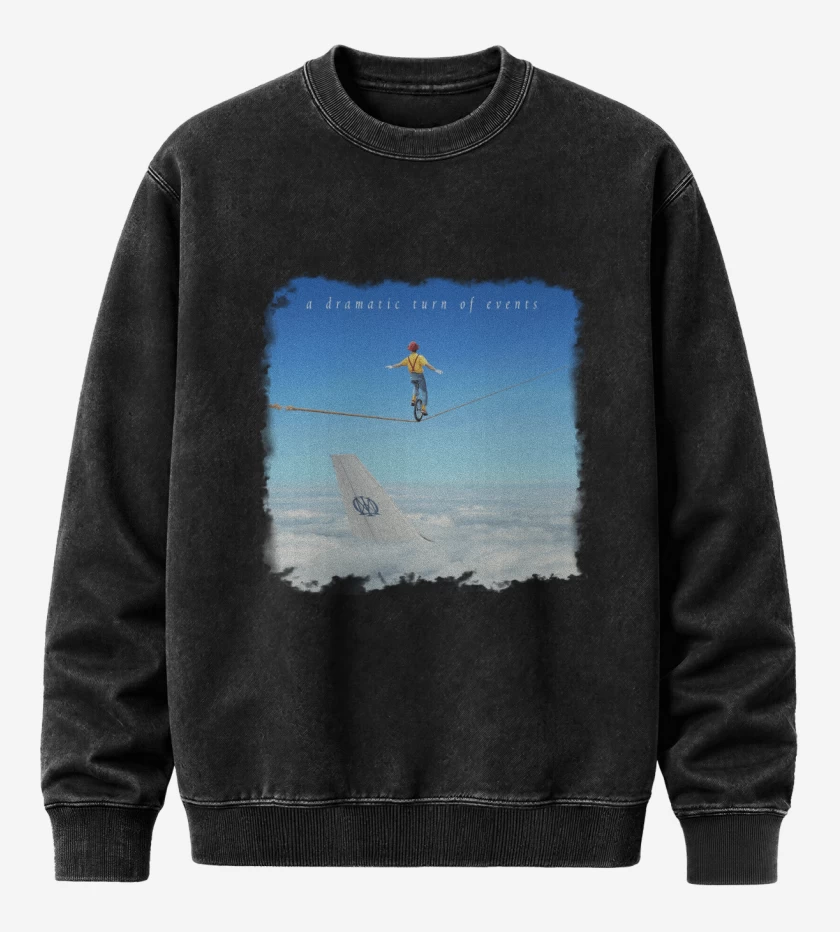 Poleron Polo Acid Wash Negro de DT A Dramatic Turn of Events Blanco