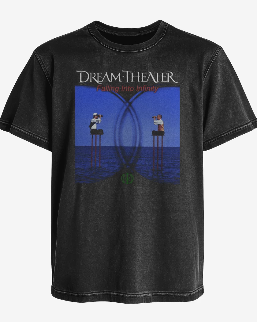 Polera desgastada Negro de DT Falling Into Infinity