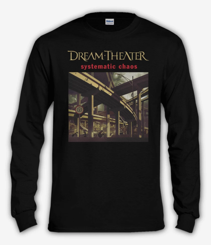 Polera manga larga Negro de DT Systematic Chaos