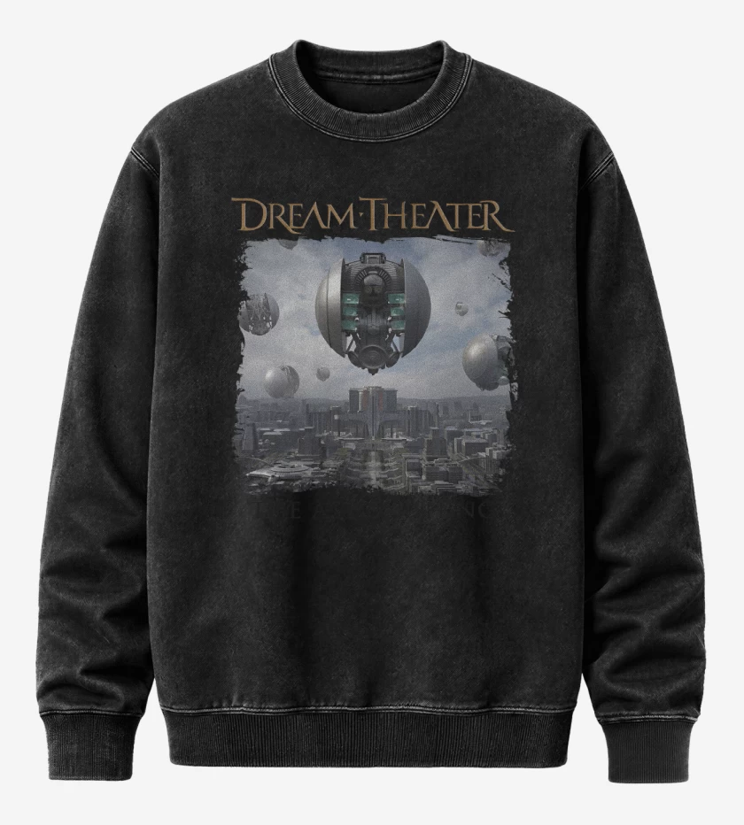 Poleron Polo Acid Wash Negro de DT The Astonishing Blanco