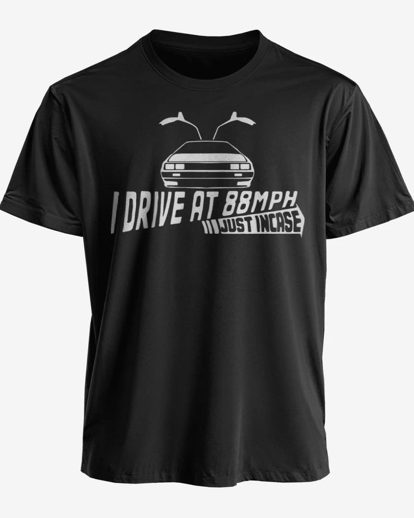 Polera premium Negro de Drive at 88 MPH