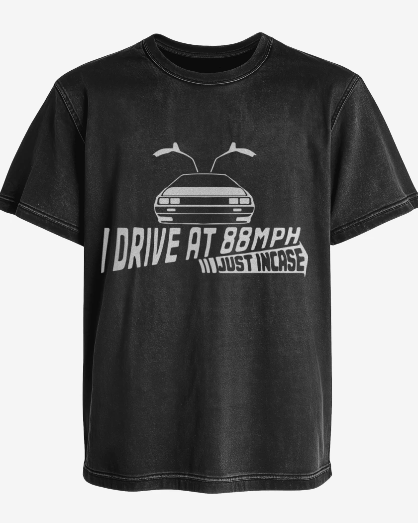 Polera desgastada Drive at 88 MPH
