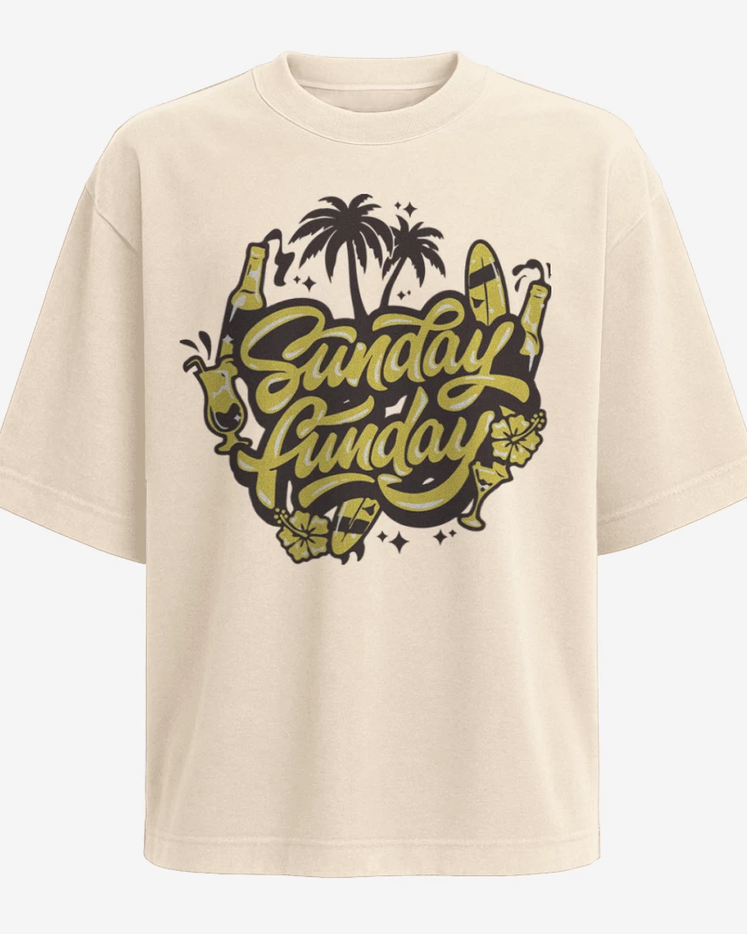 Polera Oversize Beige de Sunday