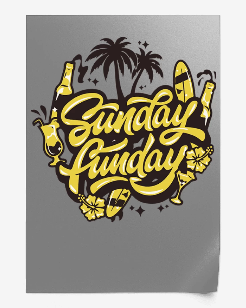 Print Gris Melange de Sunday