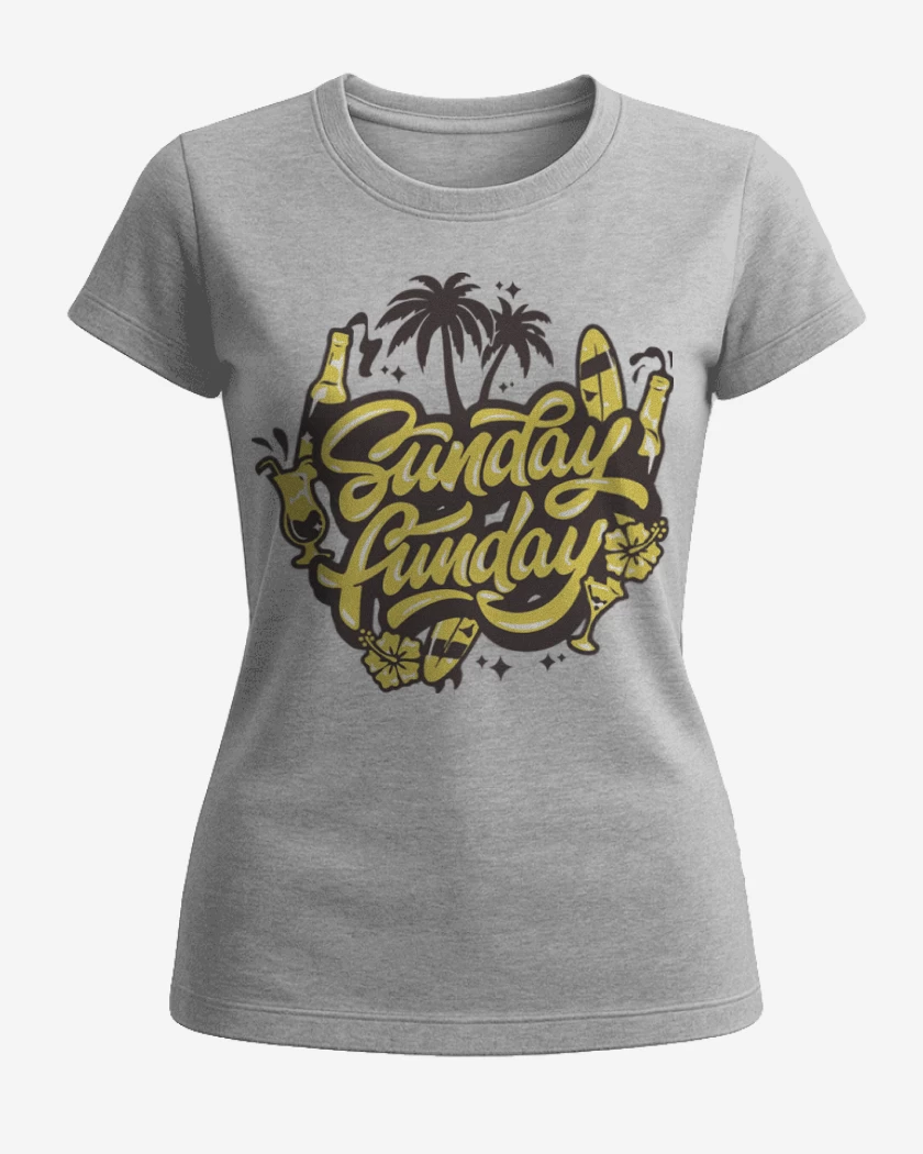 Polera de Mujer Gris Melange de Sunday