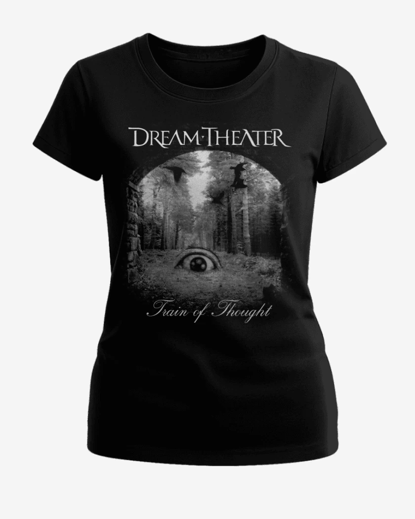 Polera de Mujer Negro de DT Train of Thought