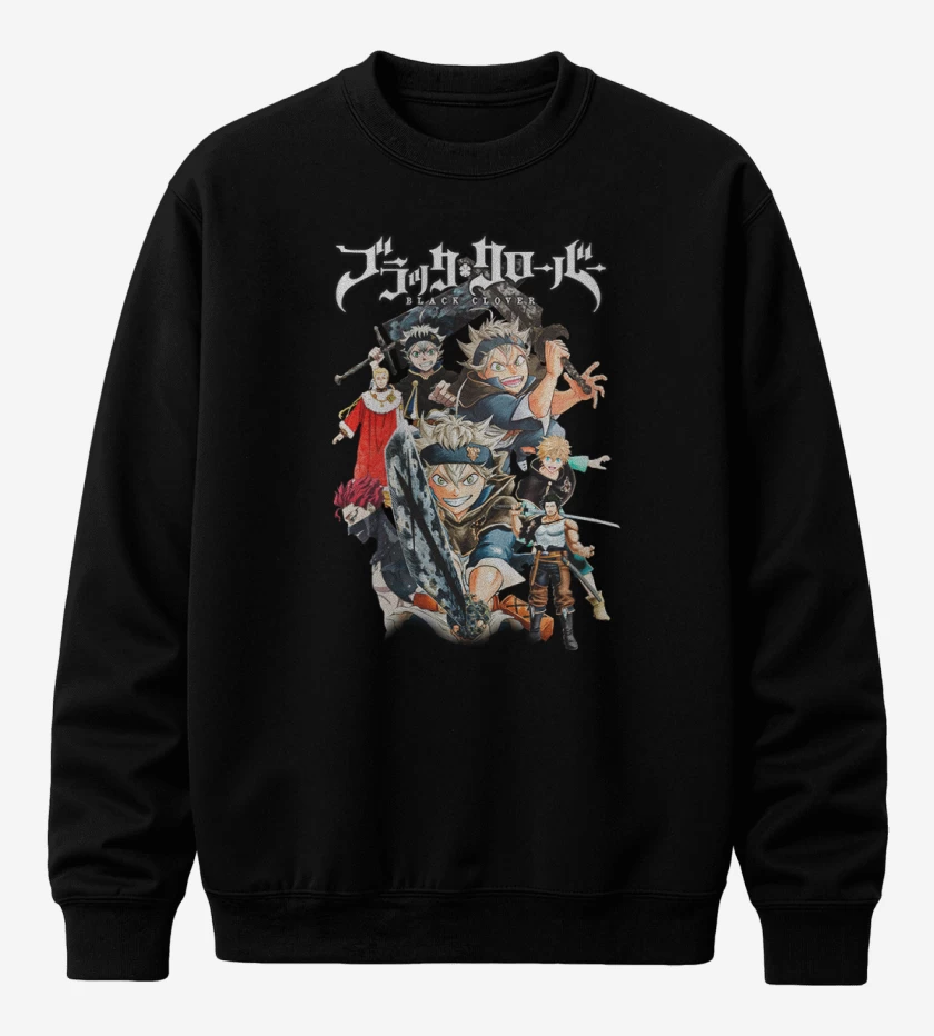Poleron polo Negro de Black clover