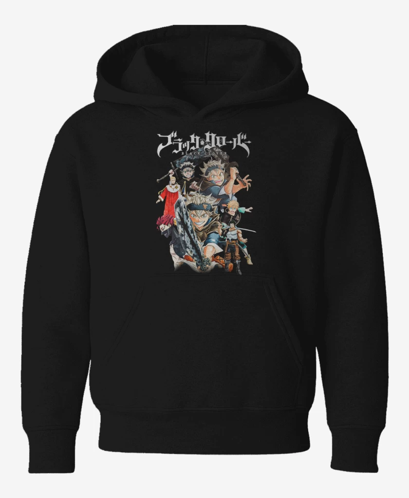 Poleron de niño Negro de Black clover