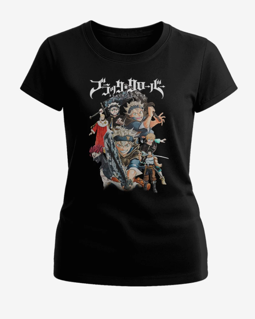 Polera de Mujer Negro de Black clover