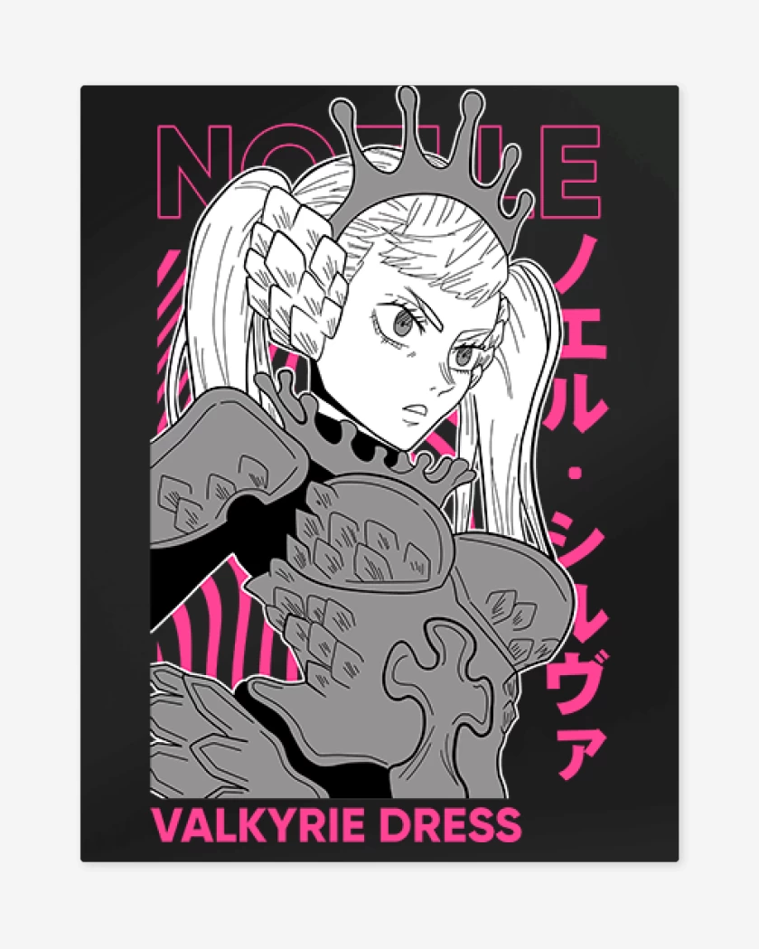 Print metalico Valkyrie Dress Black clover 