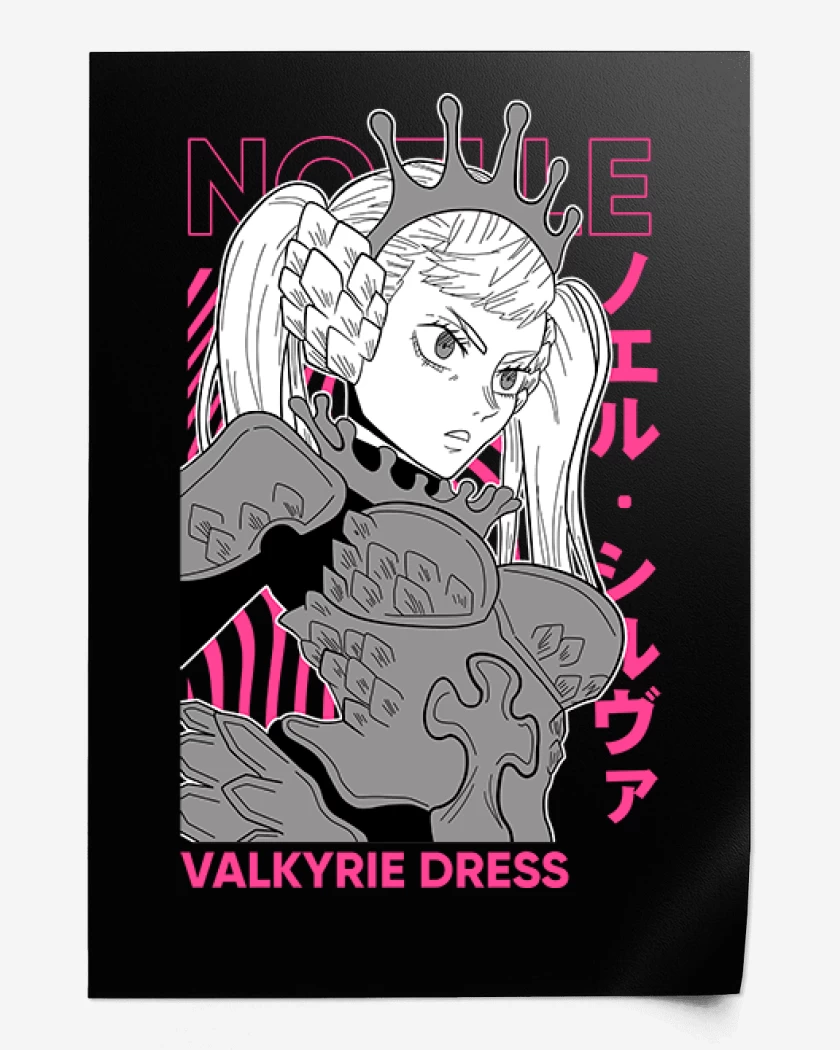 Print Valkyrie Dress Black clover 