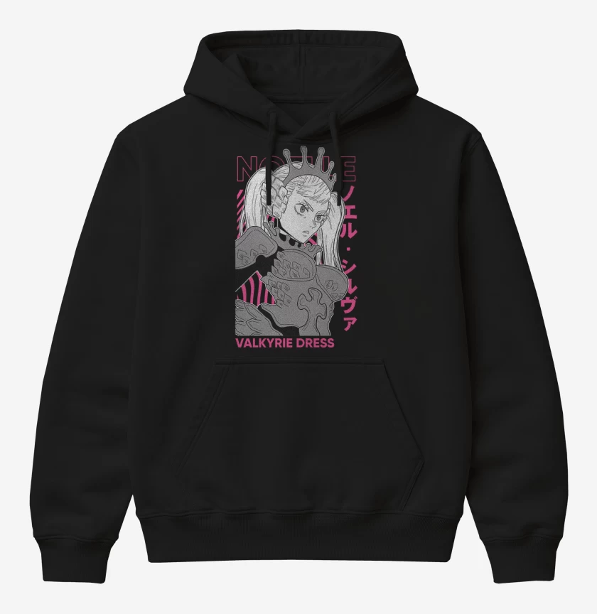 Poleron Canguro básico Valkyrie Dress Black clover 