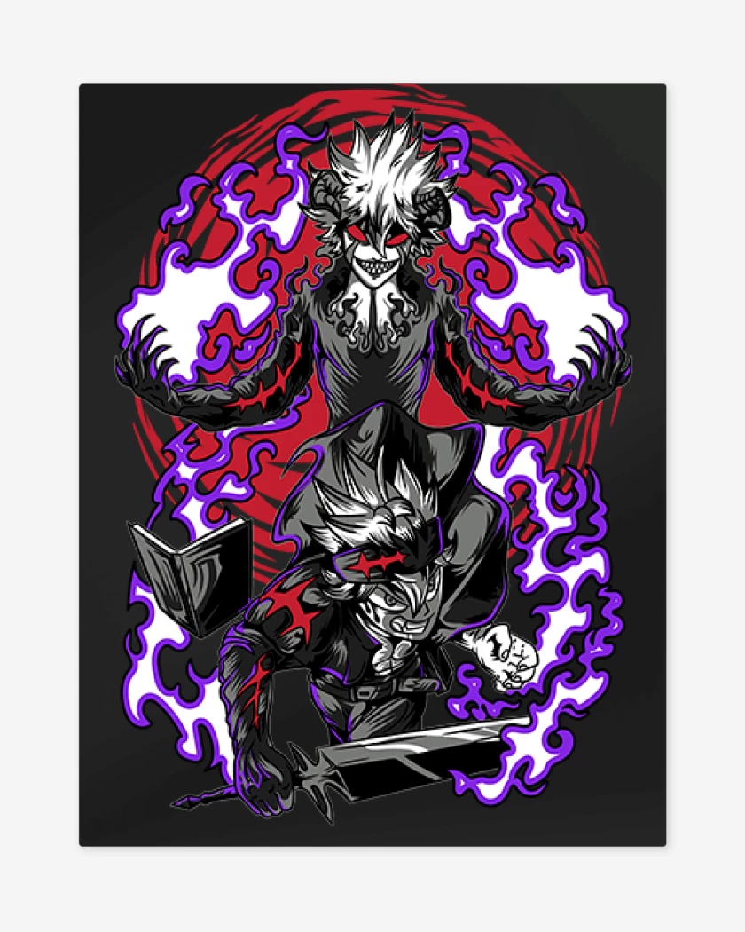 Print metalico Negro de Devil Union  Black clover