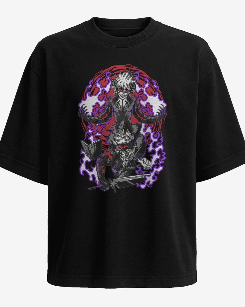 Polera Oversize Devil Union  Black clover