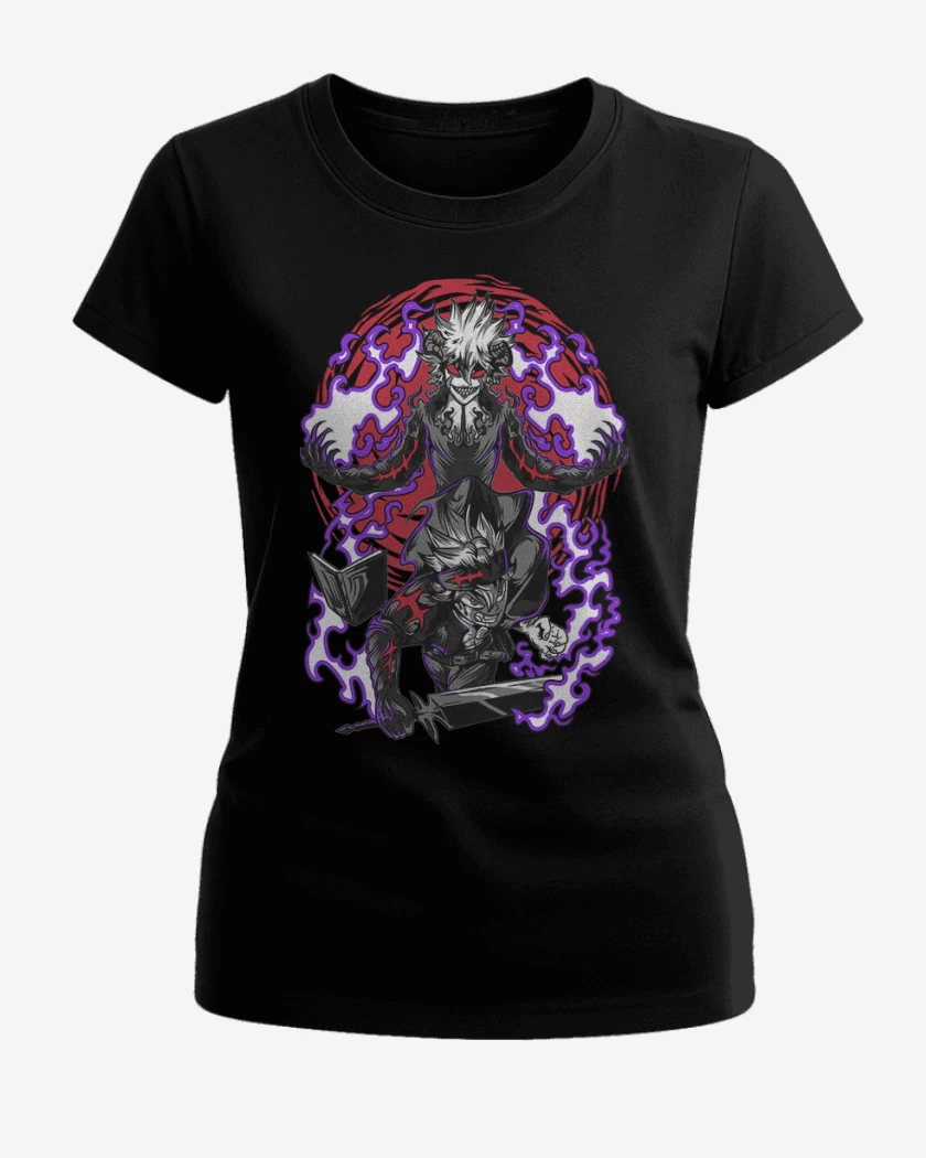 Polera de Mujer Negro de Devil Union  Black clover