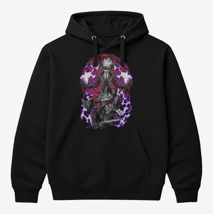 Polerón Canguro Negro de Devil Union  Black clover