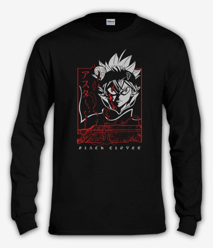 Polera manga larga Asta black clover