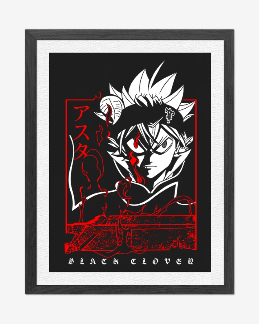Cuadro decorativo Asta black clover