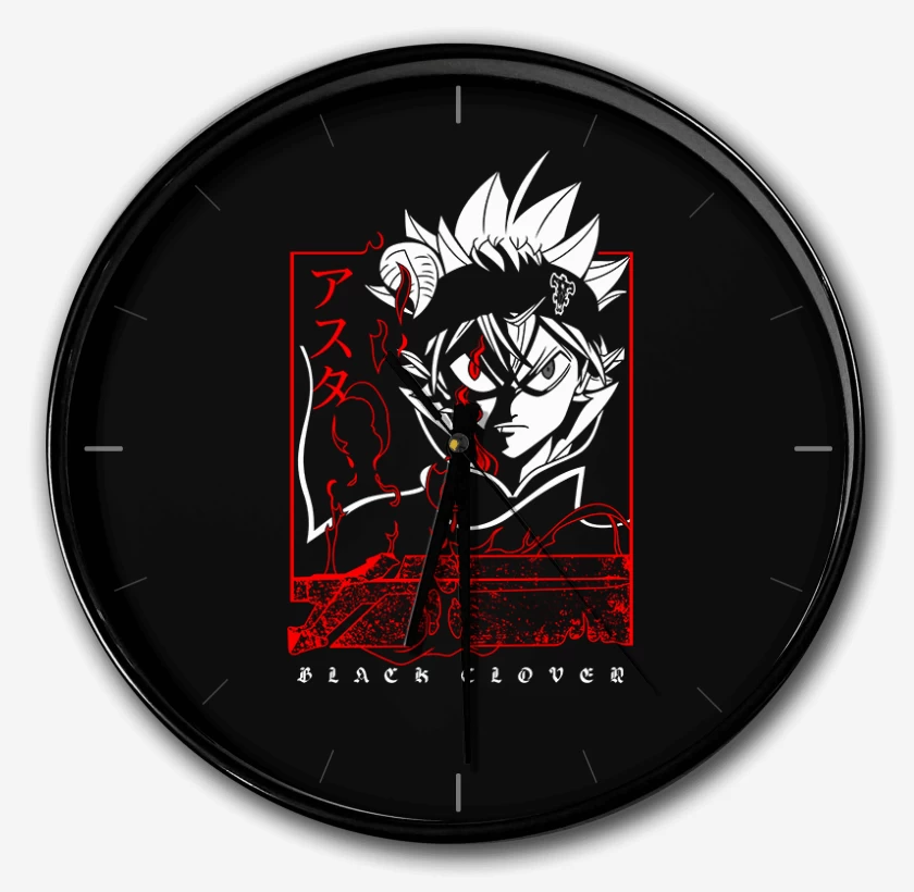 Reloj Negro de Asta black clover