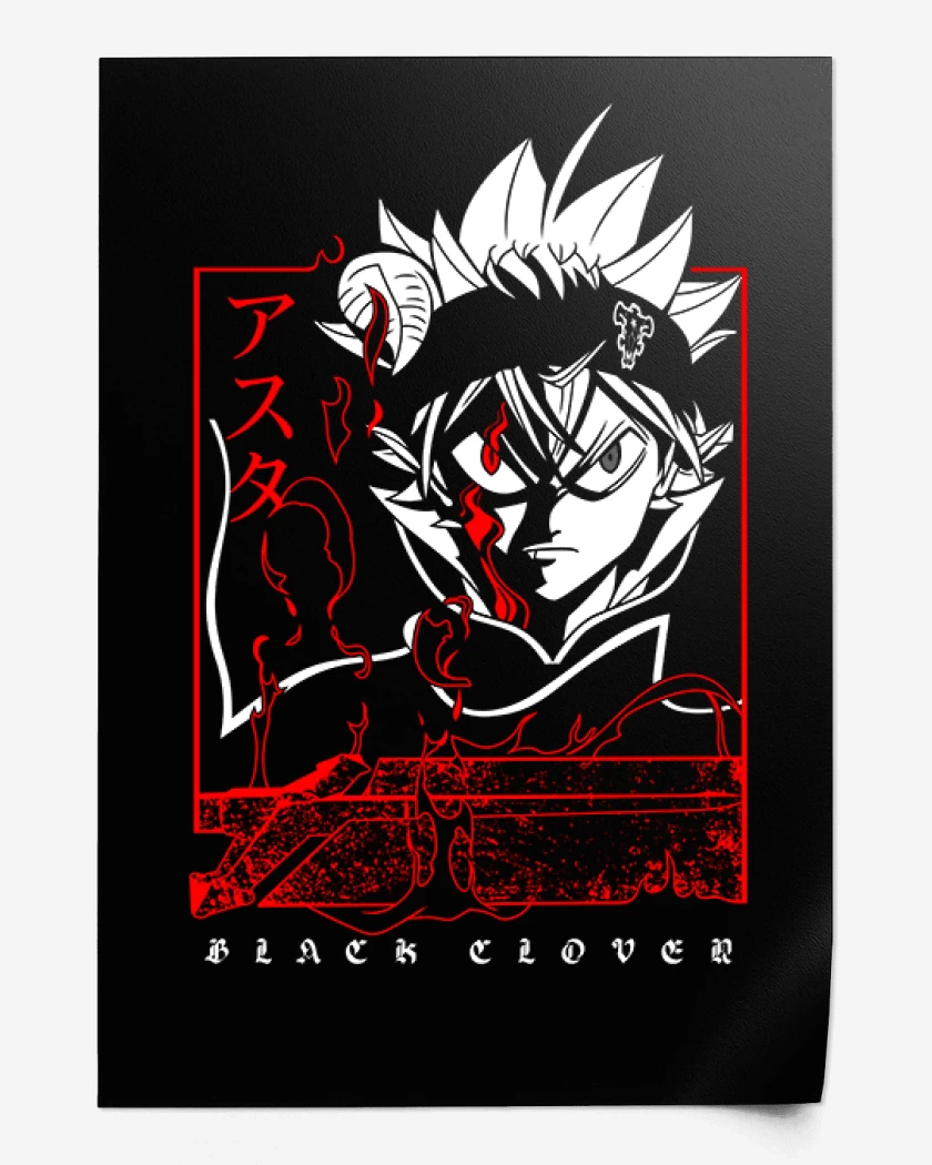 Print Asta black clover
