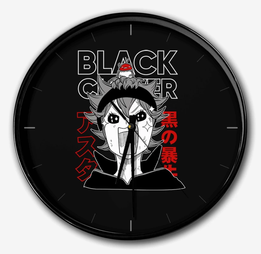 Reloj Negro de Asta 2