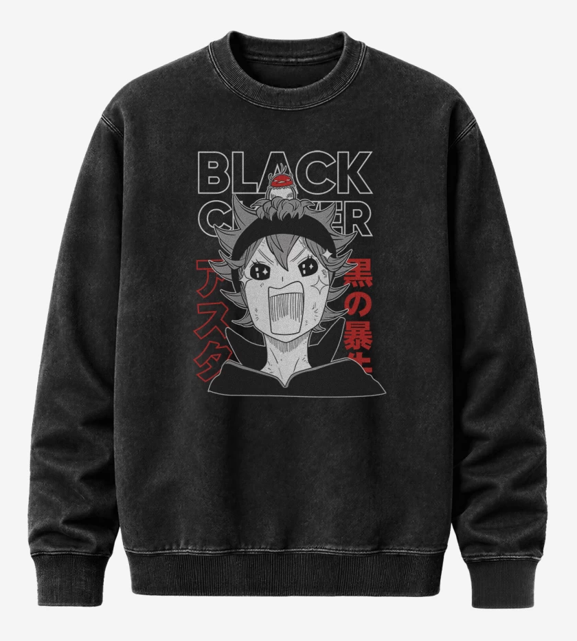 Poleron Polo Acid Wash Negro de Asta 2