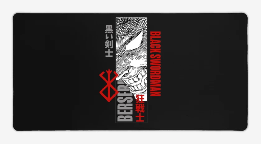 Mouse pad Gamer Negro de Black Swordman