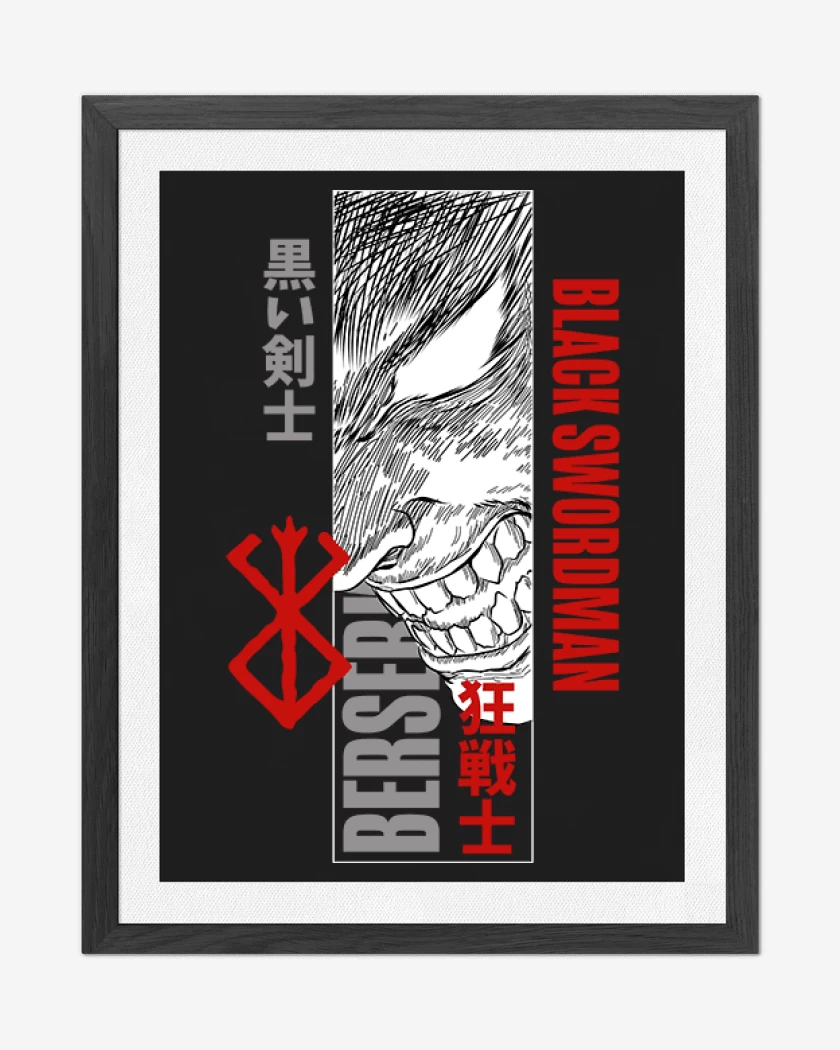 Cuadro decorativo Negro de Black Swordman