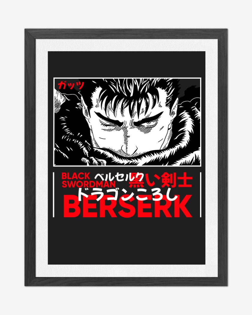 Cuadro decorativo Negro de Black swordman Berserk
