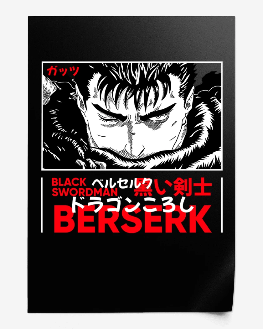 Print Black swordman Berserk