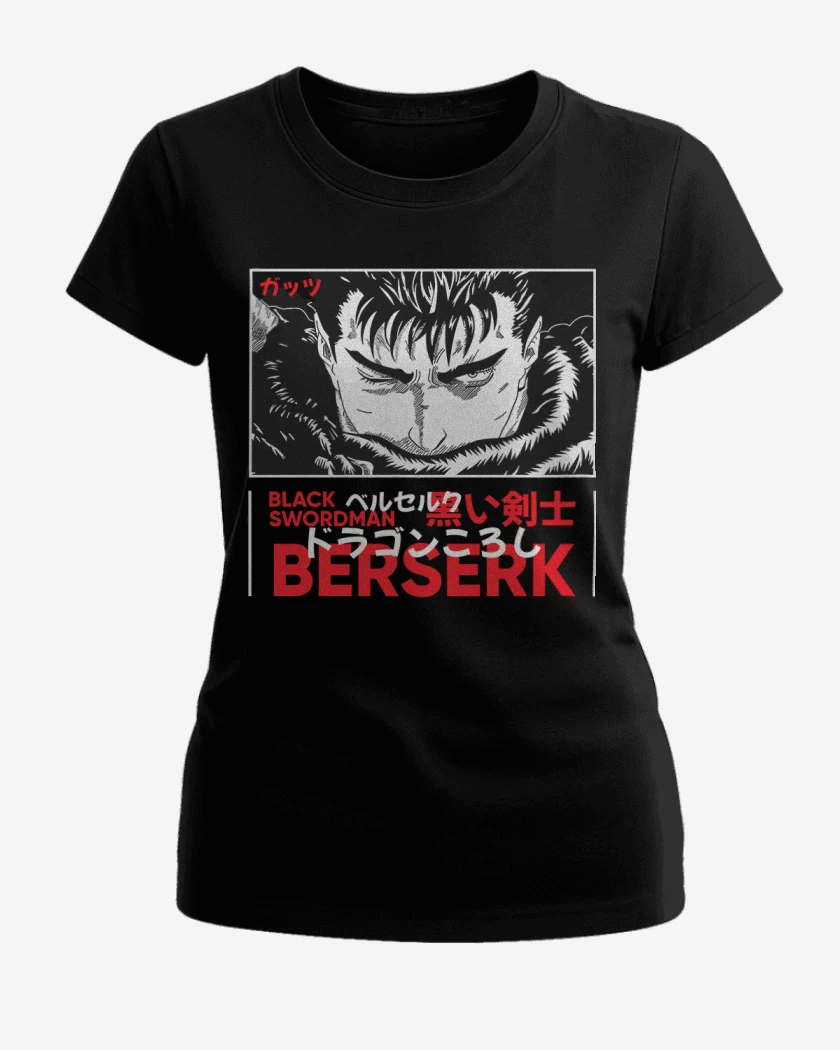 Polera de Mujer Negro de Black swordman Berserk