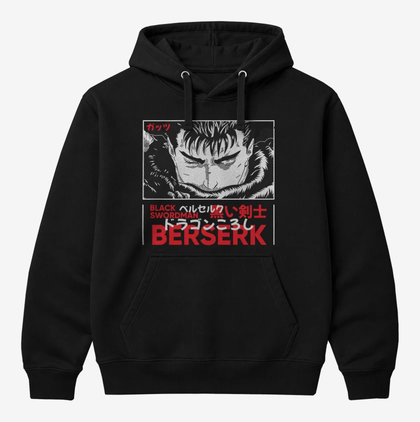 Polerón Canguro Negro de Black swordman Berserk