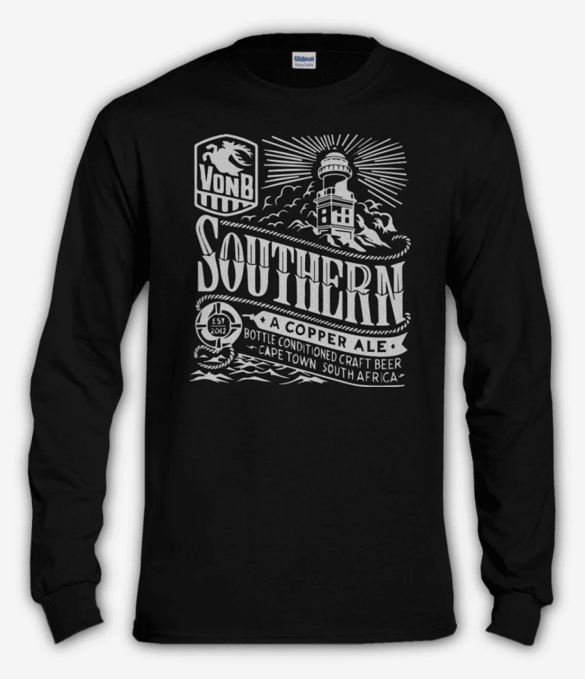 Polera manga larga Negro de Southern