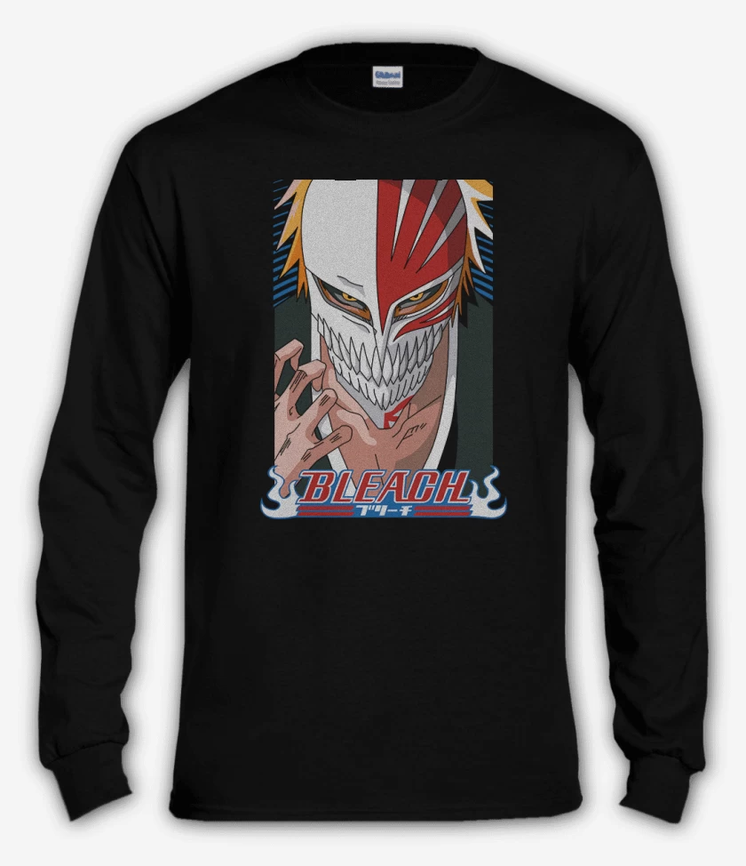Polera manga larga Negro de Bleach Anime