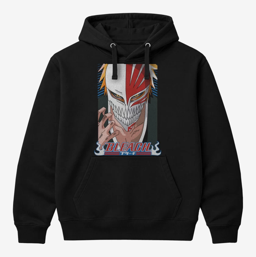 Polerón Canguro Negro de Bleach Anime